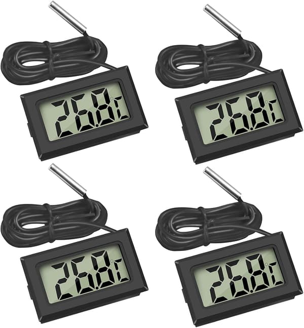 Mini Digital LCD Temperaturtermometer med Temperaturføler S