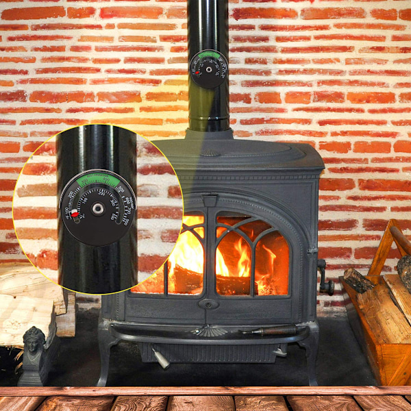 Magnetisk ugnstermometer, ugnstermometer som används för träskorsten, ugns termometer (1)