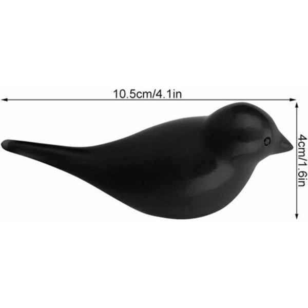 Svart fågelformad väggkrok, 3D-väggdekoration, multifunktionell klädhängare