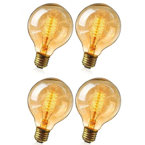 Bulbs E27 vintage lampa - G95 varmvit glödlampa varmvit