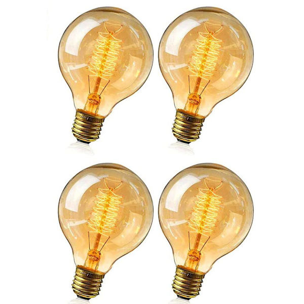 Glödlampor E27 vintage lampa - G95 varmvit glödlampa varmvit