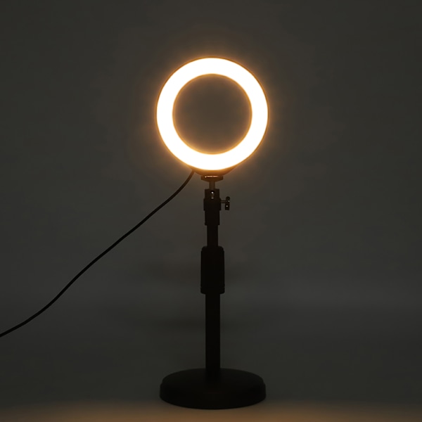 Perfekt Belysning Skrivbordsringlampa, Kompakt Lättvikt För Inomhusbelysning, Dimbar Lampa För Att Passa Alla Behov (Resevänlig Design)