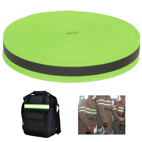 Reflekterande band mjukt hållbart flexibelt fluorescerande band för att förbättra säkerheten på nattenFluorescerande grön