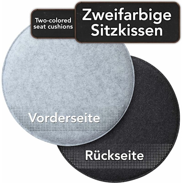 Rund Sittdyna Med Snören, Slitstarka & Lätta Material, Bekväm Sittdyna För Inom- Och Utomhusbruk, Andningsbart Pallskydd, 2Cm