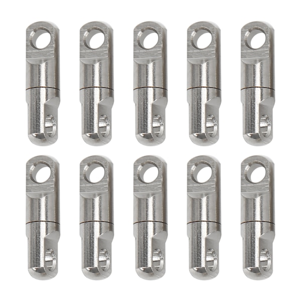 10 st 9 mm fiskewirlar, rostfritt stål, fiskefäste, rullande tunnsnurror, fisketillbehör