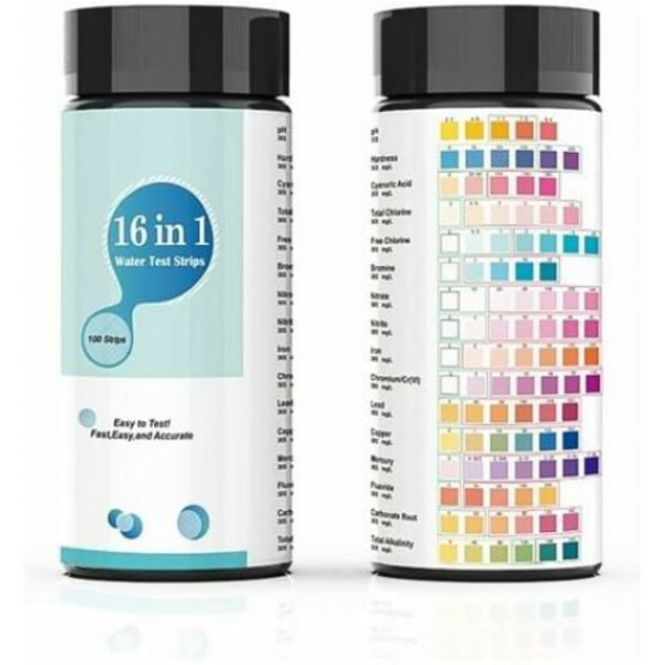 Dricksvattentestkit, 16 i 1 Premium Test Kit för akvarier, pooler, spa, vattenbrunnar