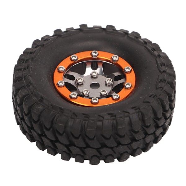 RC-däck i gummi, slitstarkt, stabilt, flexibelt, reservdäck för SCX24 RC-biltillbehör, orangegrått