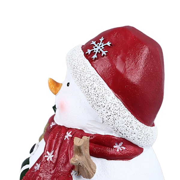 Jul Akvarium Dekoration Multifunktionell Landskapsarkitektur Resin Jul Fisk Tank Ornament för Akvarium Hem Kontor Jul Snögubbe