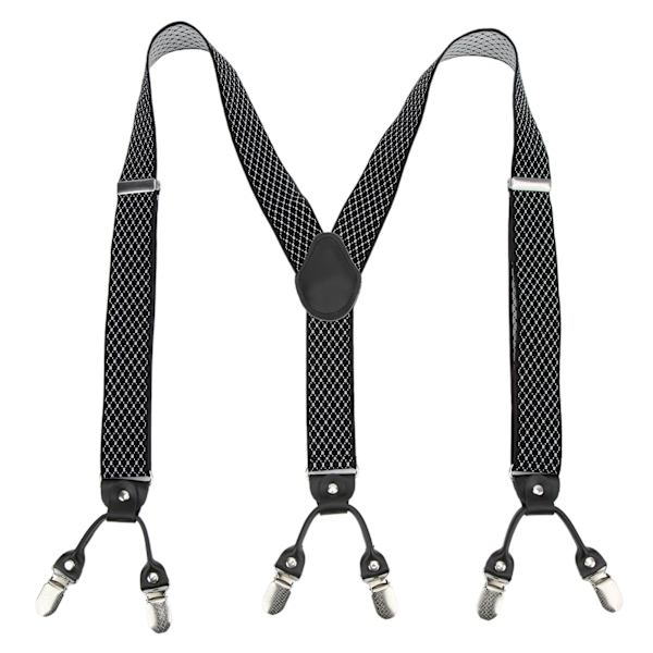 Herr Suspender Enkelt Justerbara Y-formade Remmar 3.5x110cm/1.4x43.3in Ergonomiska Suspender för Klädmatchning
