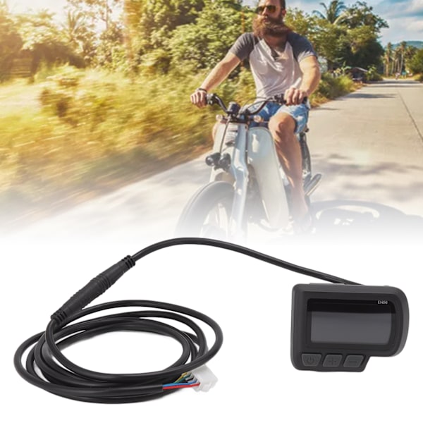 LCD EN06 Elektrisk Display Elektrisk Cykel Smart Flytande Kristallmätare Vattentät Anslutning