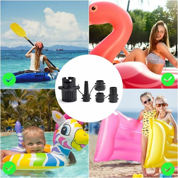 Uppblåsbar båt SUP-pumpadapter, Kite/Boston-luftpump och ventilomvandlare, konventionell standardluftpump, multifunktionell luftventiladapter, kajak,