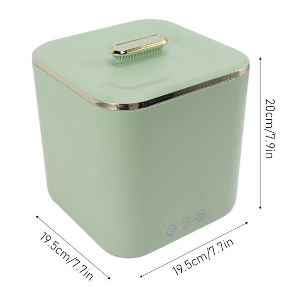 Mini tvättmaskin 5L kapacitet säker effektiv 3 hastigheter timing bärbar tvättmaskin för underkläder babykläder strumpor grön
