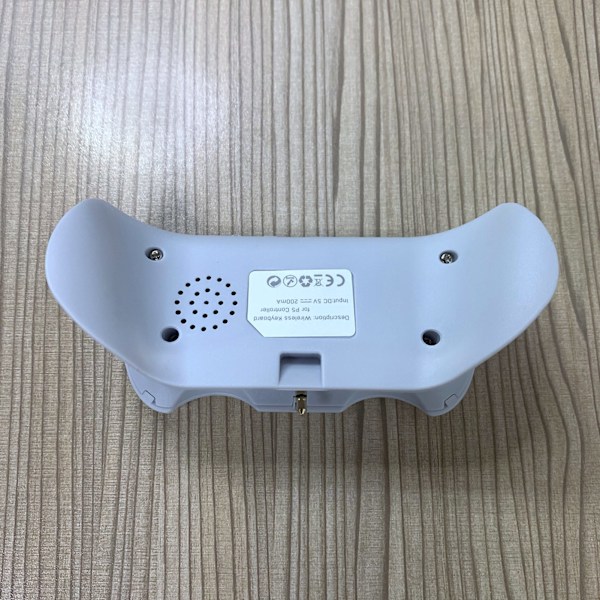 Trådlöst tangentbord för PS5-kontroller, ergonomisk design Bluetooth Mini Portabel Gamepad, röstchattbräda med inbyggd högtalare, lätt att installera och bära