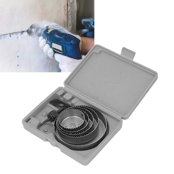 Hålsågset för träbearbetning, sågformade hålsågar för metall, plast och träborrning, 64 mm, 76 mm, 89 mm, 102 mm, 127 mm