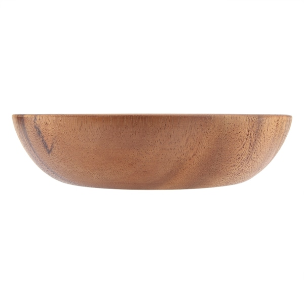 Solid Acacia Träskål för Salladssoppa Ris Handgjord Träskål Köksredskap (20*4.5cm)