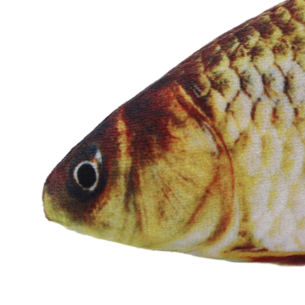 Leksakssats med kattfisk i plysch, simulerad fisk med kattmynta för bitning, tuggning och sparkning