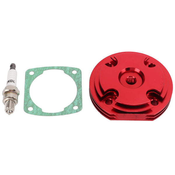 Cylinderhuvudskydd Tändstiftspackningssats CNC Aluminiumlegering för 66cc 69cc 80cc 2-taktsmotor Motoriserad cykel