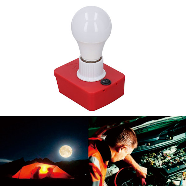 Bärbar E27 Lampa med Batteriadapter LED Arbetslampa för M18 18V Litiumbatteri