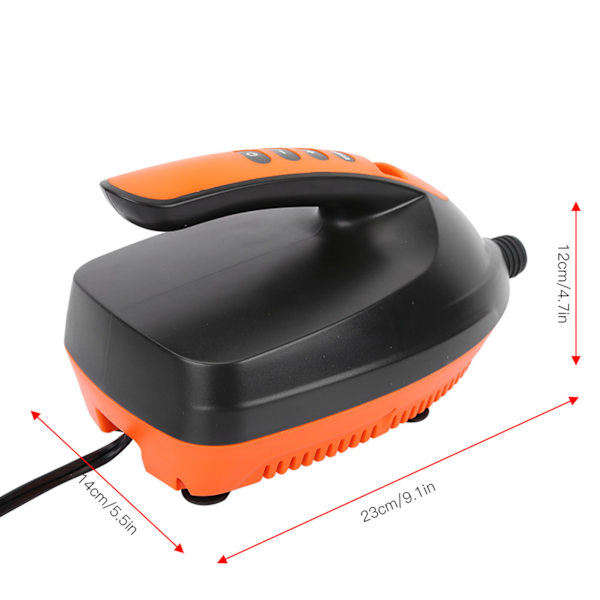 Högtrycks bärbar 12V digital luftpump för SUP & paddelbräda