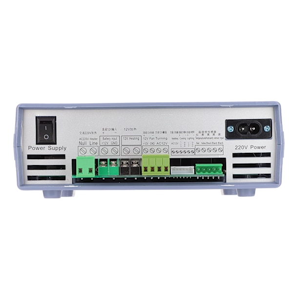 Inkubator Controller Automatisk AC DC Dubbel Strömförsörjning Äggkläckningsmaskin Controller med Temp Fuktighetssensor 220V