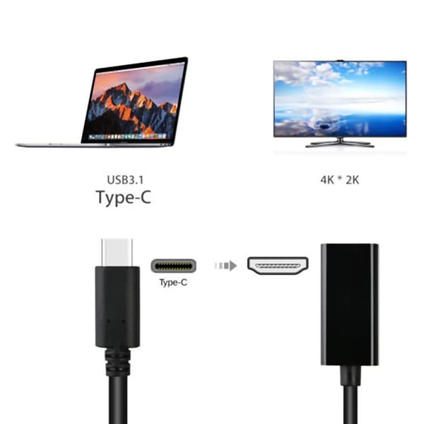 USB C Type C til HDMI HDTV Adapter Kabel Til Macbook Air 12inch