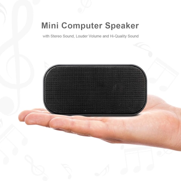USB-datorhögtalare, PC-högtalare för bärbara datorer och USB-drivna små soundbar-högtalare med högkvalitativt ljud Plug-and-play