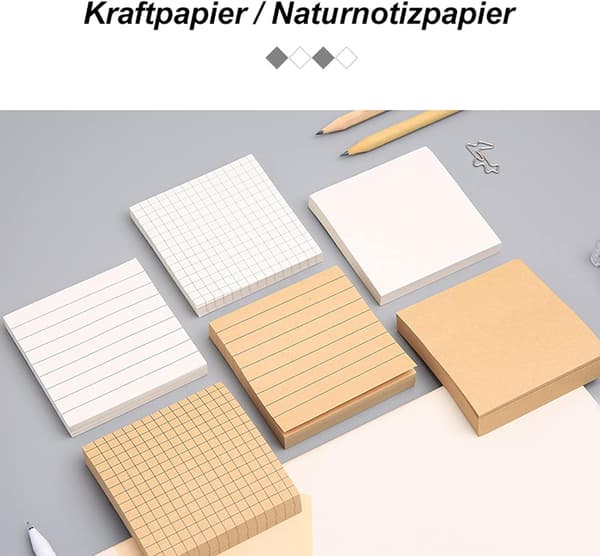 Kreative sticky notes, en pakke med 6 sticky notes, sticky notes til