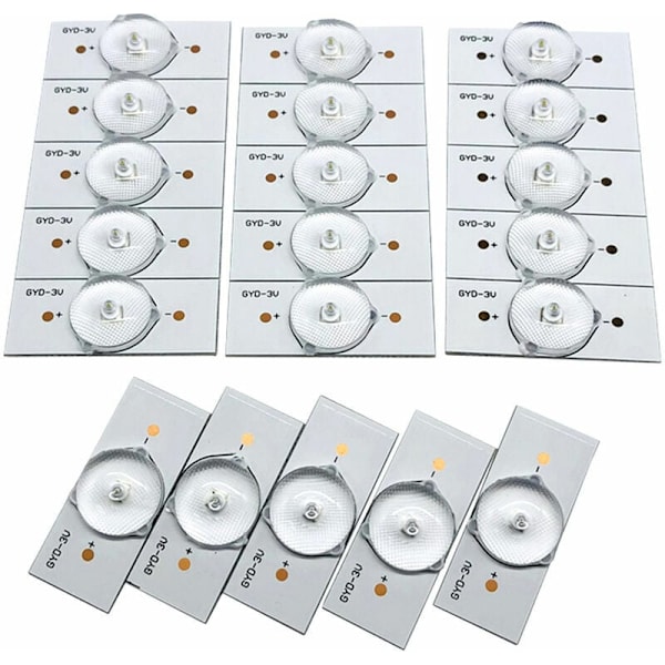 LCD TV LED-linslampor Pärlor 3V Bakgrundsbelysning Pärlor, 20PCS