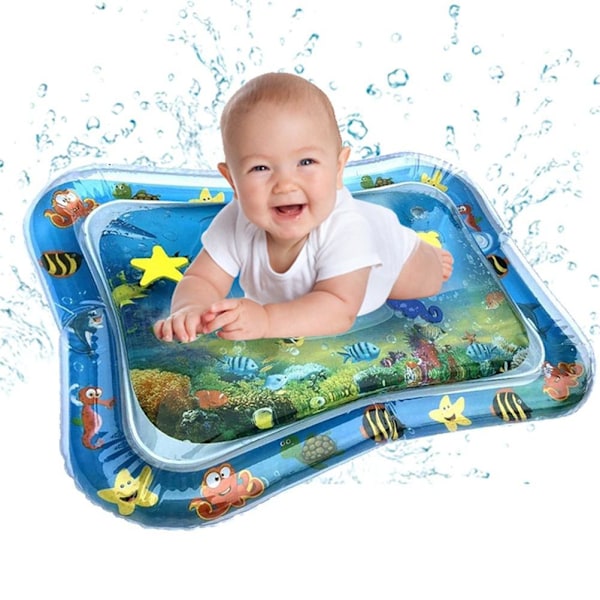Uppblåsbar magetidmatta Tjock PVC Baby Water Play Mat för spädbarn och barn Sensorisk utveckling Babyspel