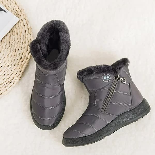 Dam Vinter Snö Ankelstövlar Pälsfoder Vattentäta Utomhus Slip On Boots Sneakers