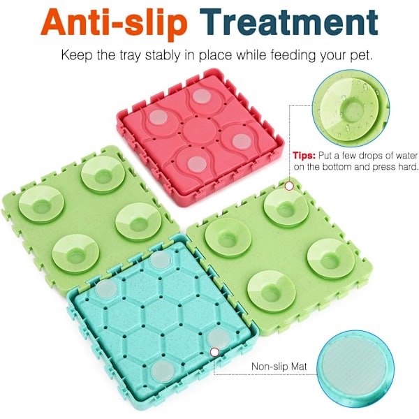 Health Guardian, Anti-Kvävningsdesign Säkerställer Säkerhet, Giftfritt Flexibelt Slitstarkt Reptåligt Material För Katter Hundar, Långsam Ätande Design