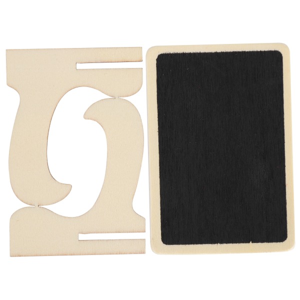 2 Set Mini Chalkboard Skyltar Platskort Små Rektangulära Svarta Tavlor Bröllop Fester