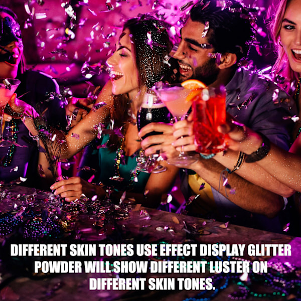 Chic Kroppsglitterspray, Långvarig Skimmermist för Oförglömliga Maskerader, Perfekt för Nattklubbsfestligheter & Scensmink, 8-7in,