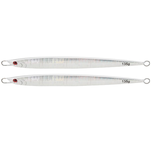 2 st simulerad fiskformad lockbete fiskeredskap levande simningspositioner silver