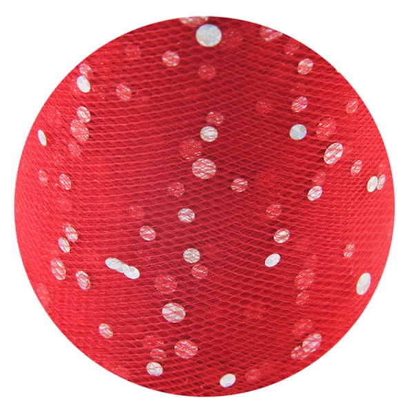 Glitter Tyll Tyg Rullar 6 Tum 10 Yards  Glittrande Band Paljetter Polka Dots Nät Spole för DIY Tutu Kjolar Bröllop Baby Shower Båge Påskfest