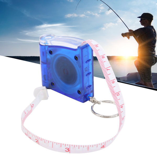 Måttband 100 cm fiskerimätverktyg med LED-ljus utomhus fisketillbehör mätverktyg