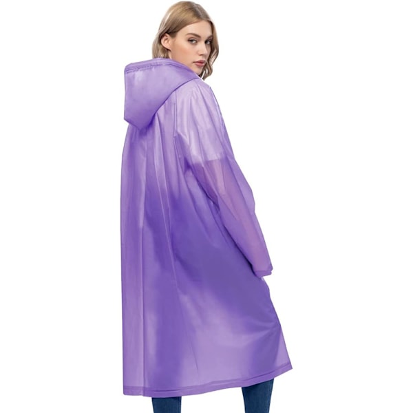 UNIQUEBELLA Regnrock EVA Rese Transparent Regnponcho Regntillbehör för Män och Kvinnor Regnkläder Regnkappa Regnjacka Vattentät för Vandring