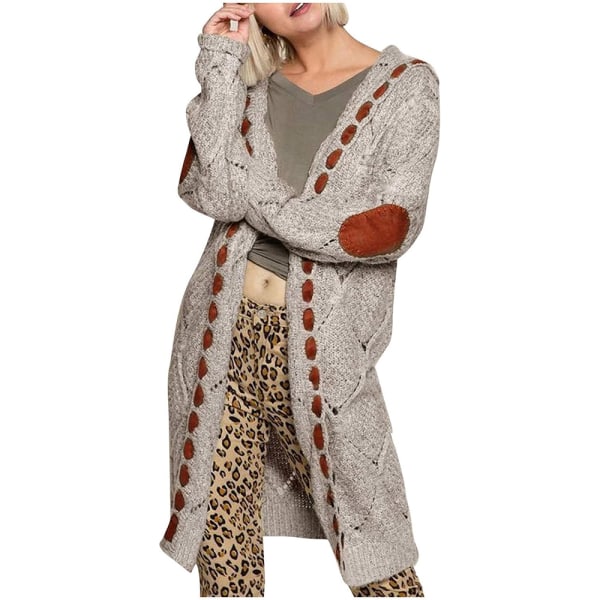 Kofta dam lång med huva vinter print kofta lång kofta lös kofta kavaj kofta plus size mellanlång trenchcoat