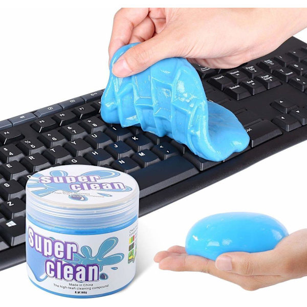 Tangentbordsrengöring Super Clean Gel (190g) för bärbara datorer, datorer, bilventiler, miniräknare