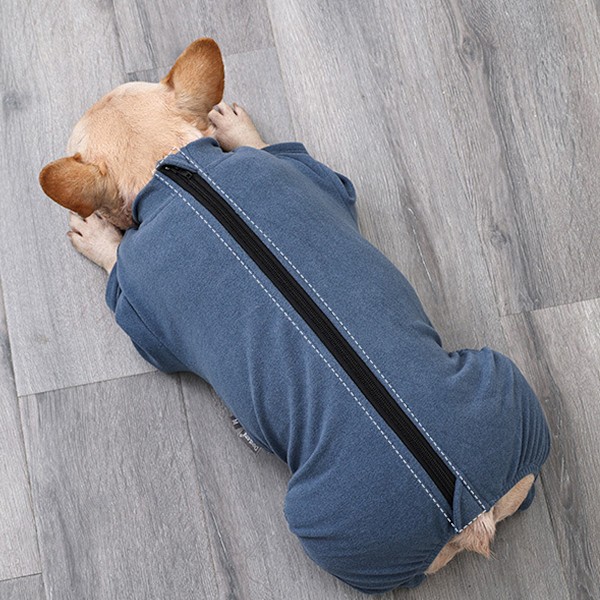 Hundvinterjacka med återhämtningshjälp efter operation, bekväm och håller hunden lugn, unik design för alla hundar med superelastiskt tyg, lätt att ta på