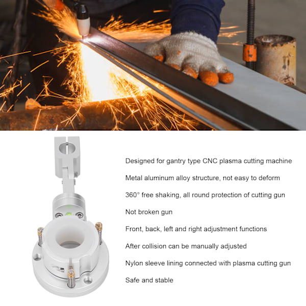CNC-skärbrännare Fackhållare 40mm Flamma Plasmaskärare Kollisionsskydd 25mm Lyftstång