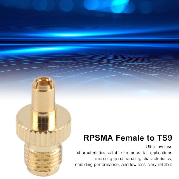 10 st RPSMA Hon till TS9 Adapter Hankontakt Jack Connector Antenna Koaxialkabel Konverterare