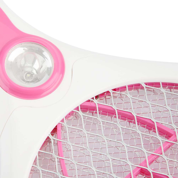 Elektrisk myggfångare Swatter Racket USB Uppladdningsbar Myggdödare(Röd)