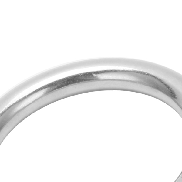 5 st runda ringar svetsade rostfritt stål hållbar robust båge för navigationsbåtar utomhus 3x15mm