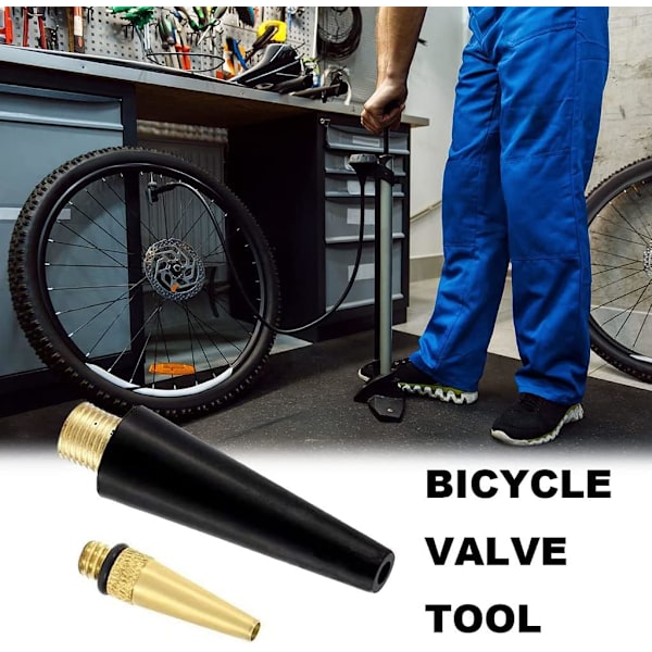 Cykelventil adapter set cykelventil SV DV AV Sclaverand Autovent IL Dunlop
