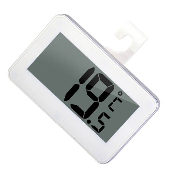 Digital Frysrumstermometer Vit Mini Känslig Energisparande Kylskåpstermometer för Hemmet