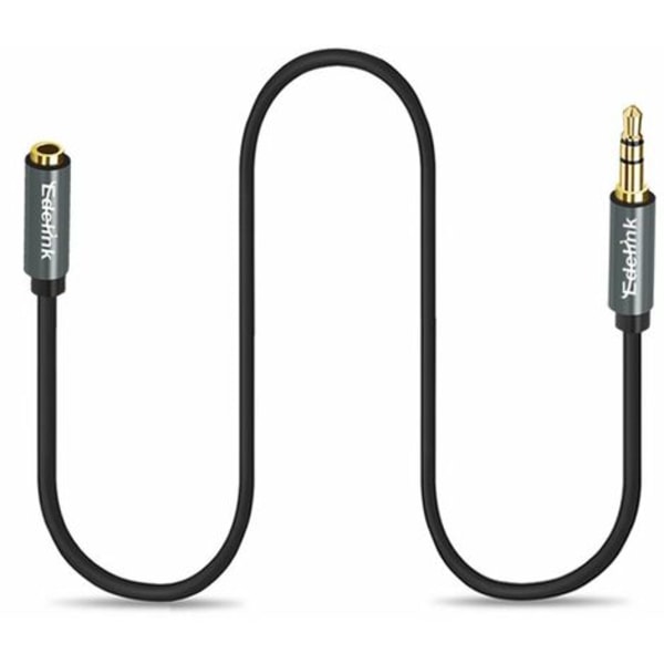 Hörlursmikrofonuttag Förlängningskabel[10M], 4-polig 3,5 mm hane till hona förlängningskabel Kompatibel med hörlurar iPhone Samsung hörlurar