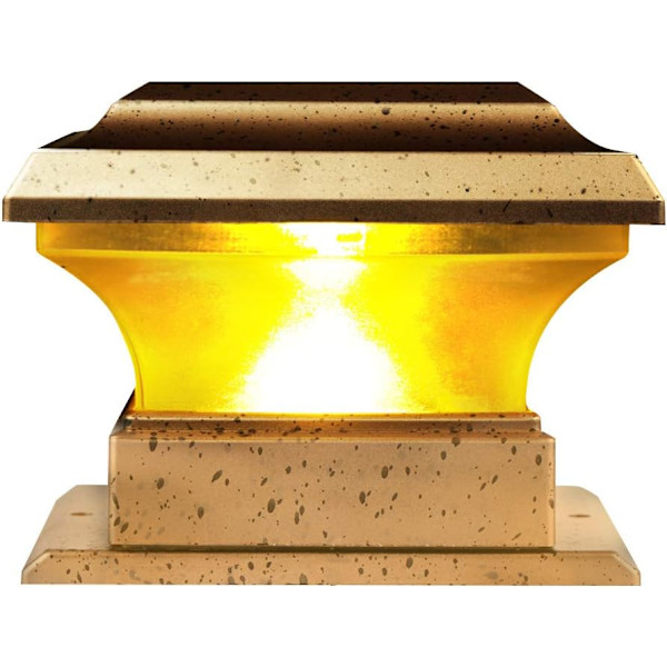Utomhus solcellsstolpe lampa, hållbar solcellsstolpe utomhus stolpe ljusstolpe, för gård trädgård
