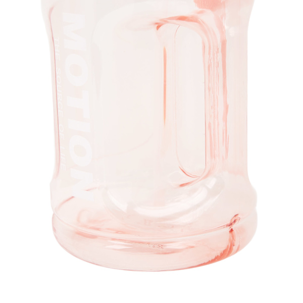 1500 ml stor sportflaska med bärbar skala, poppande lock, sugrör, utomhus fitness vattenförvaringsflaska, rosa