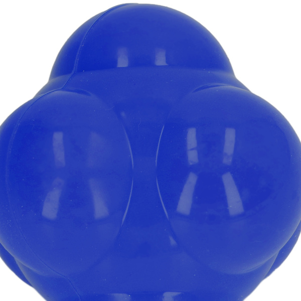 Reaktionsboll i gummi, ljus färg, hexagon, reaktionsboll för att förbättra hand-öga-koordination, smidighet, blå